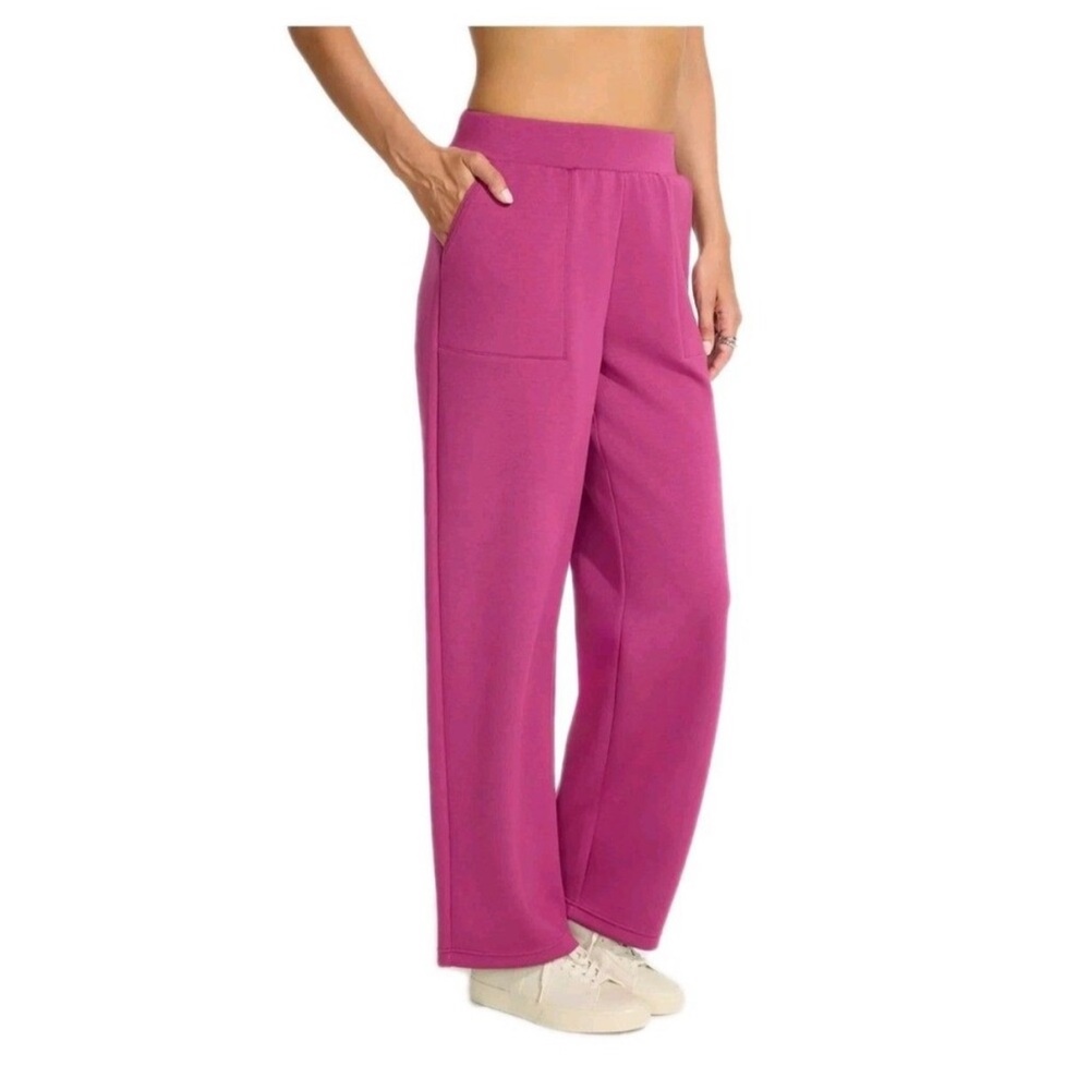 Mondetta Women's Fuchsia Wide leg Pants - Picture 2 of 7